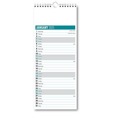 Slimline Appointments Calendar