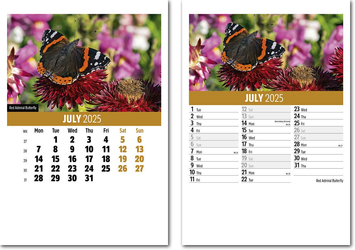 Wildlife Mini Desk Calendar