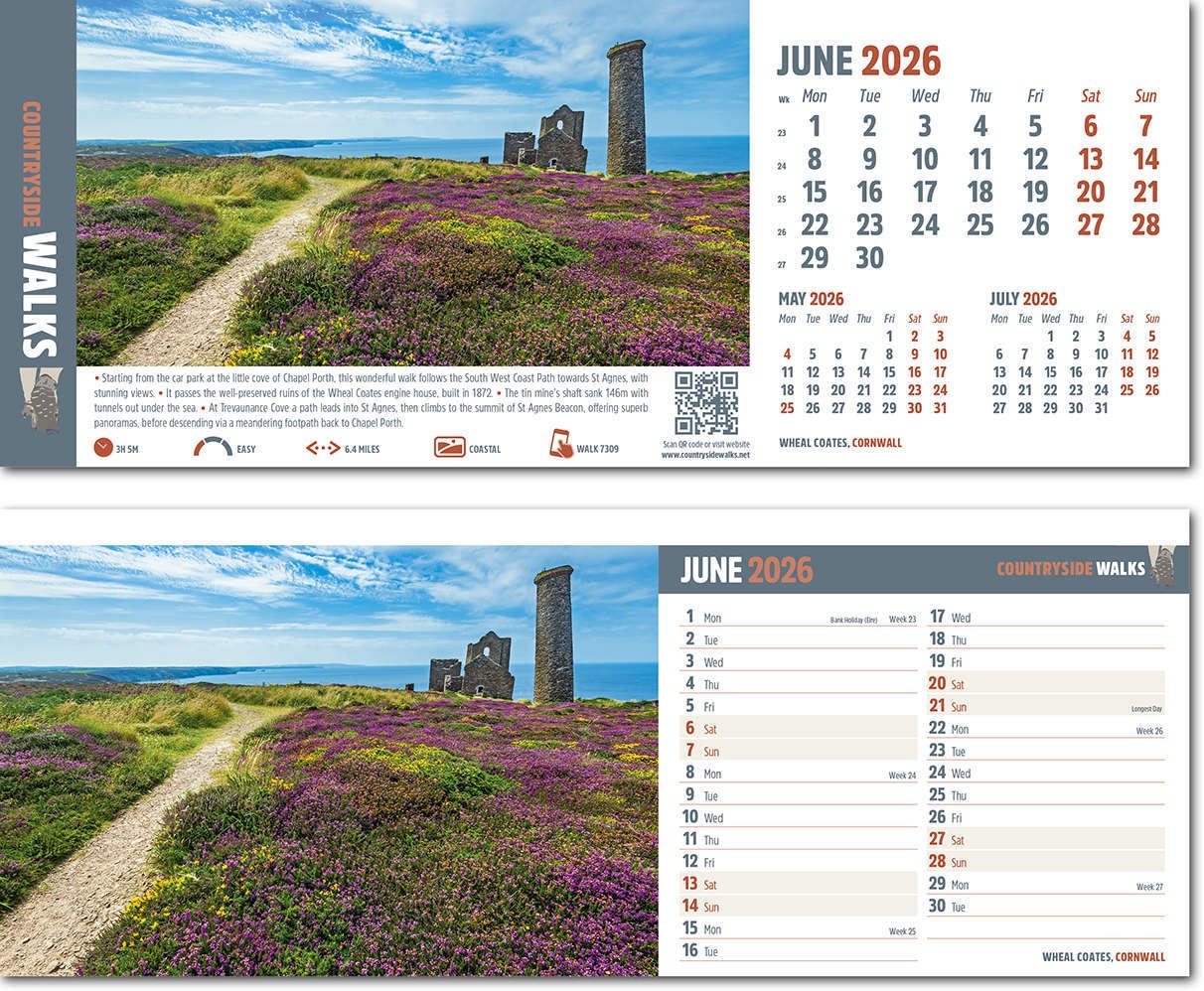 Countryside Walks Desk Calendar