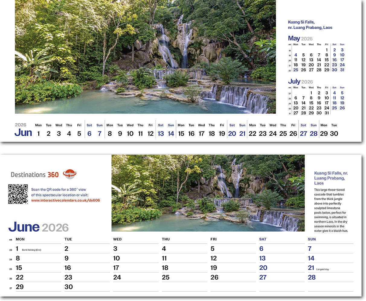 Destinations360 Task Station Desk Calendar