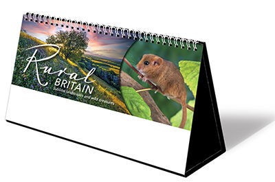 Rural Britain Premium Lined Easel Desk Calendar