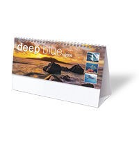 Deep Blue Desk Calendar