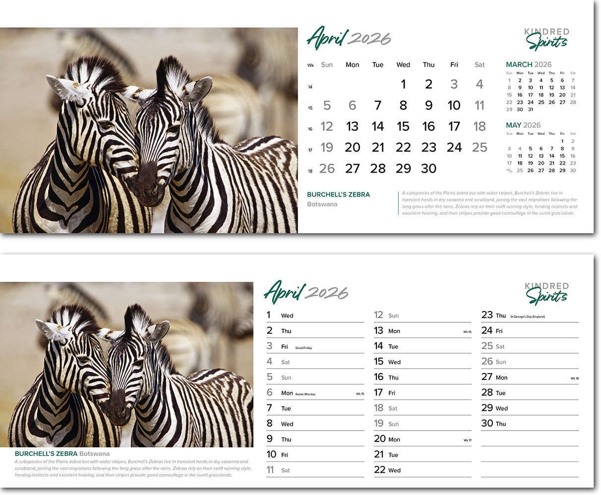 Kindred Spirits Note Station Desk Calendar