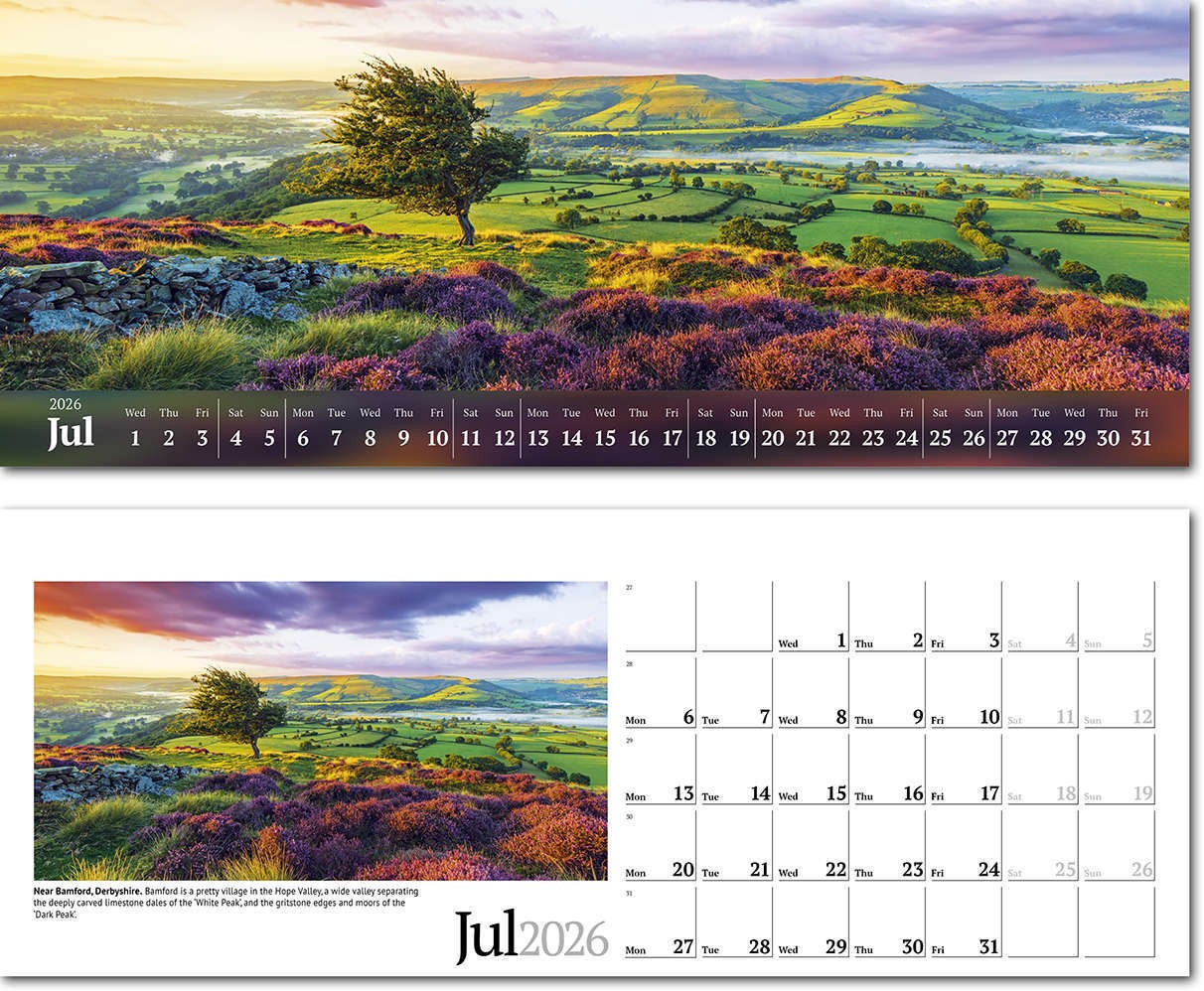 Wild Britain Note Station Desk Calendar 