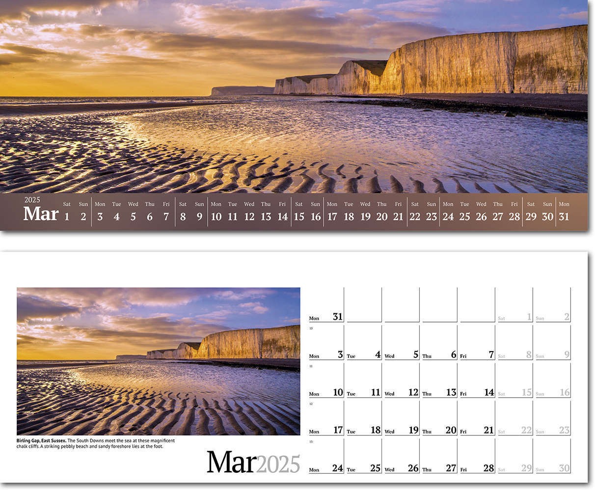 Wild Britain Note Station Desk Calendar 