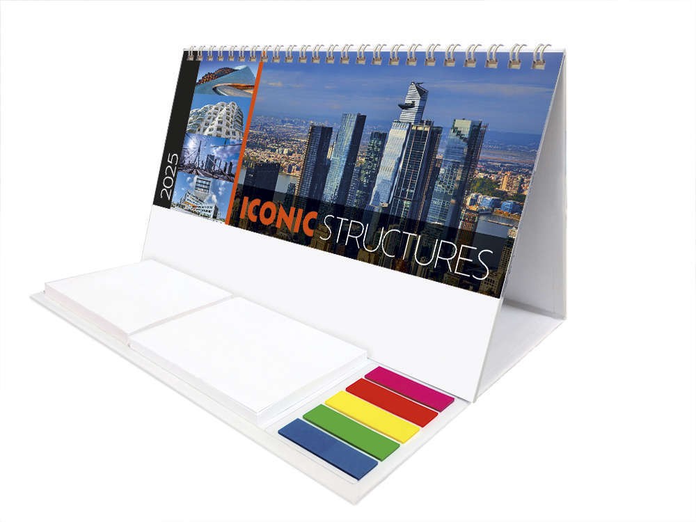 Iconic Structures Note Station Desk Calendar