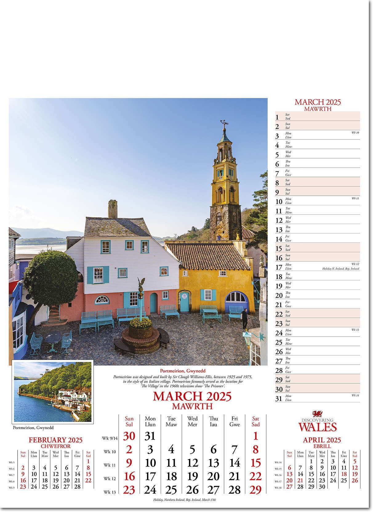 Discovering Wales Calendar