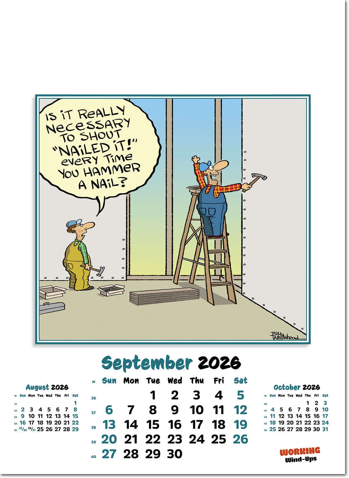 Working Wind-Ups Wall Calendar