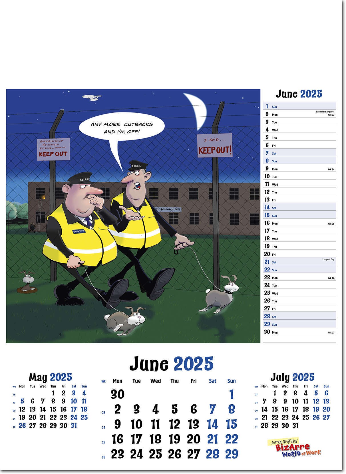 Bizarre World of Work Wall Calendar
