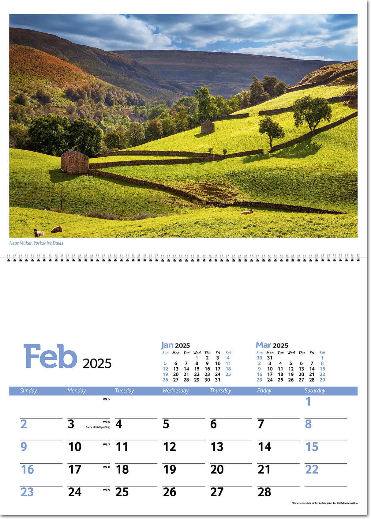 Beautiful Britain Postage Saver Calendar