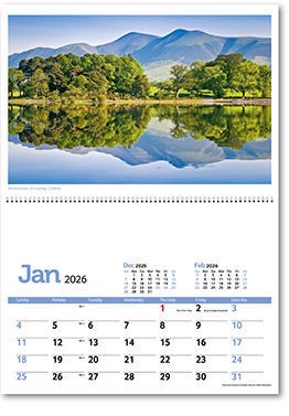 Beautiful Britain Postage Saver Calendar