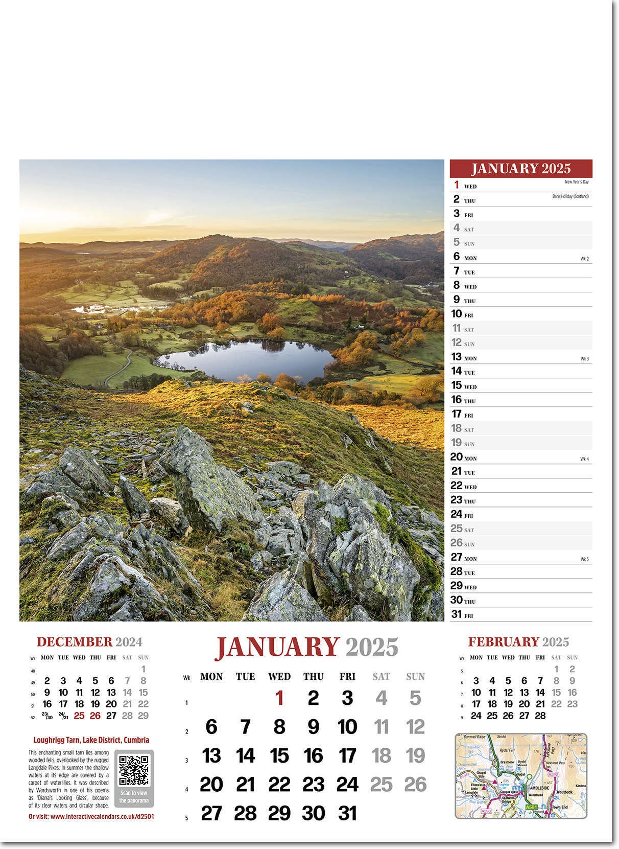 Discover Britain Wall Calendar