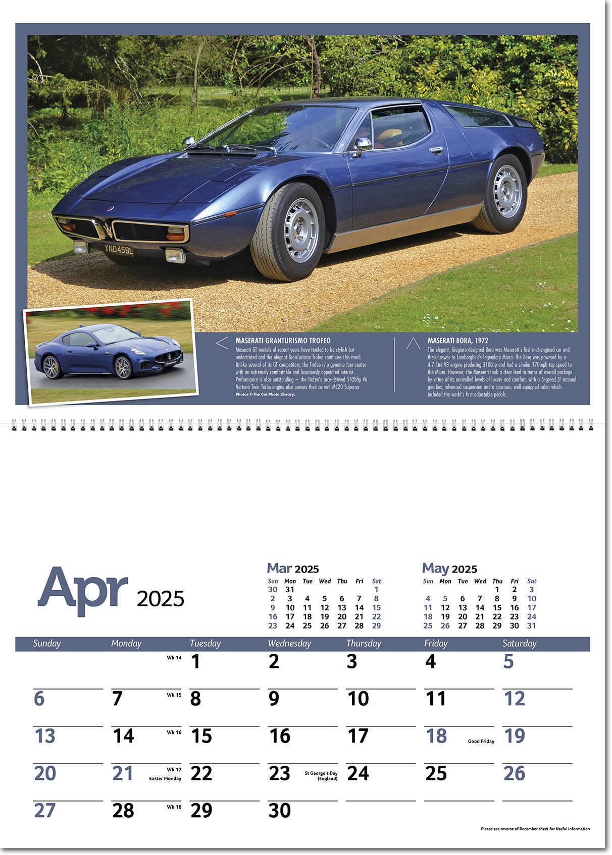 Classic Marques Past and Present Postage Saver Calendar