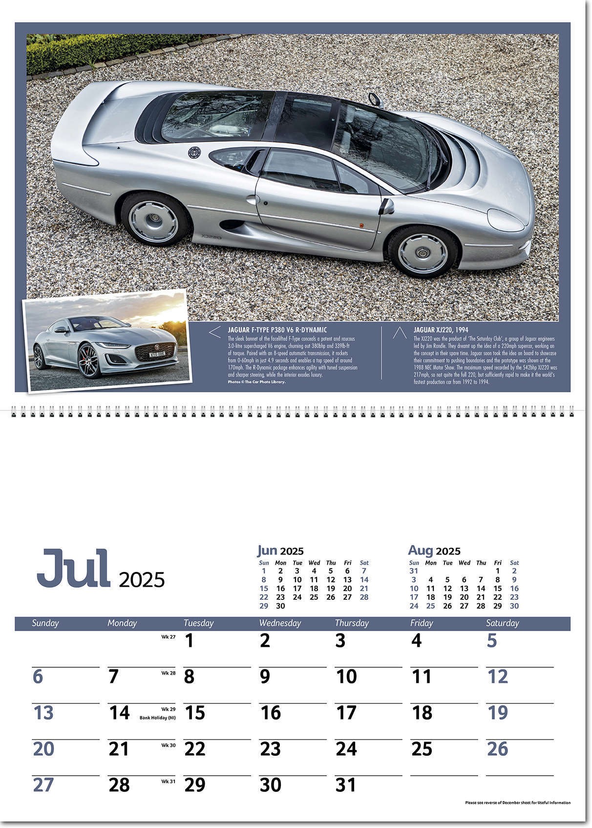 Classic Marques Past and Present Postage Saver Calendar