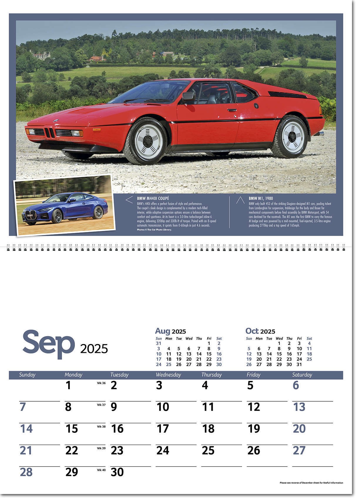 Classic Marques Past and Present Postage Saver Calendar