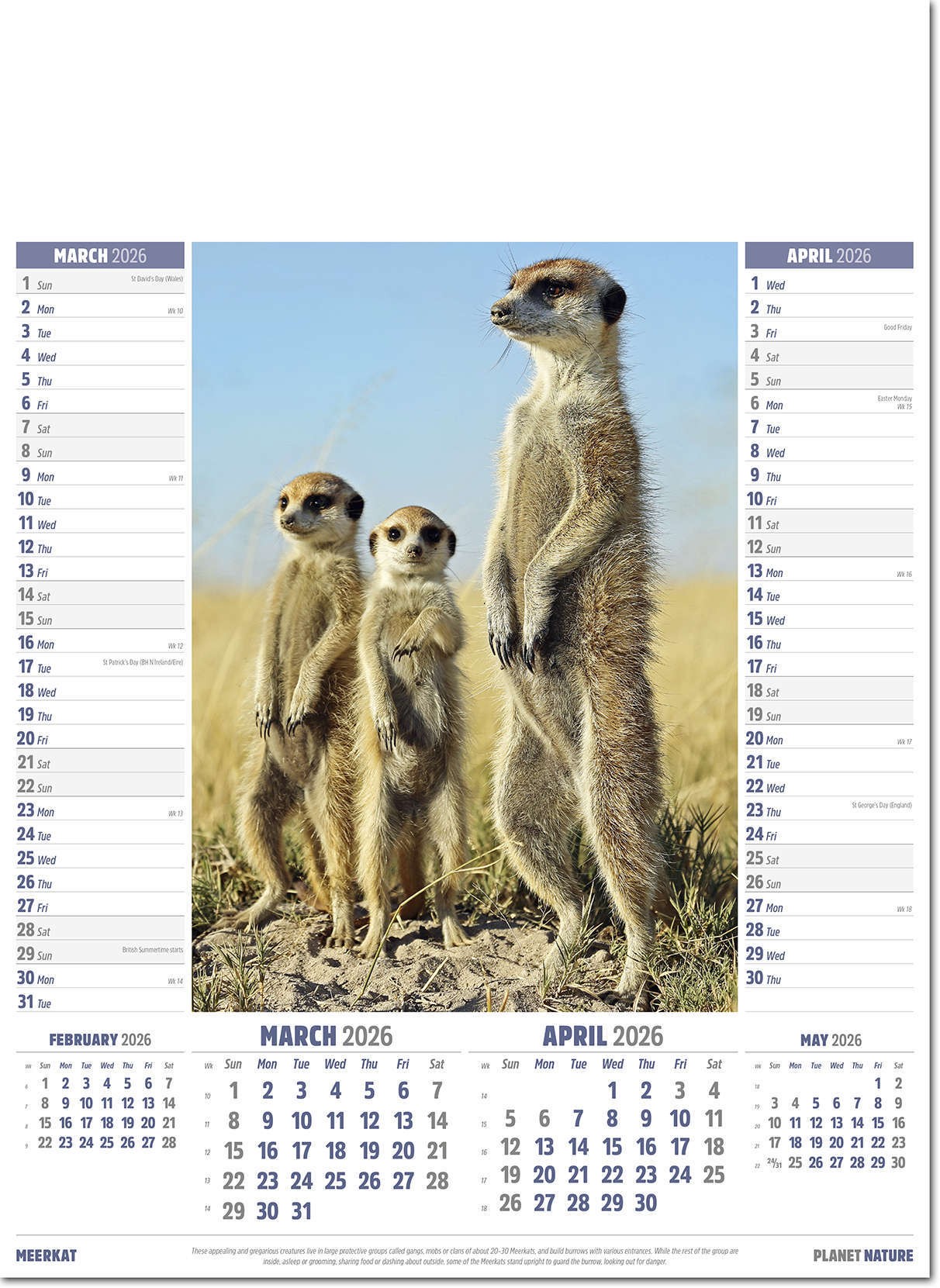 Planet Nature Calendar