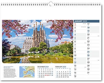 Destinations Wall Calendar