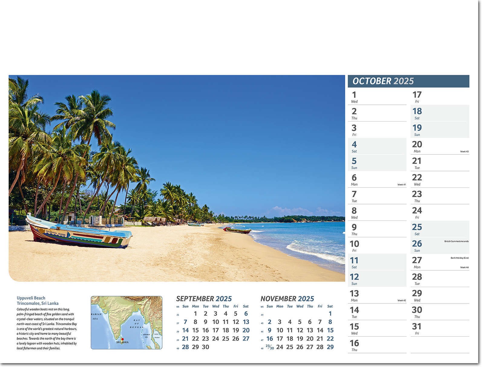 Destinations Wall Calendar