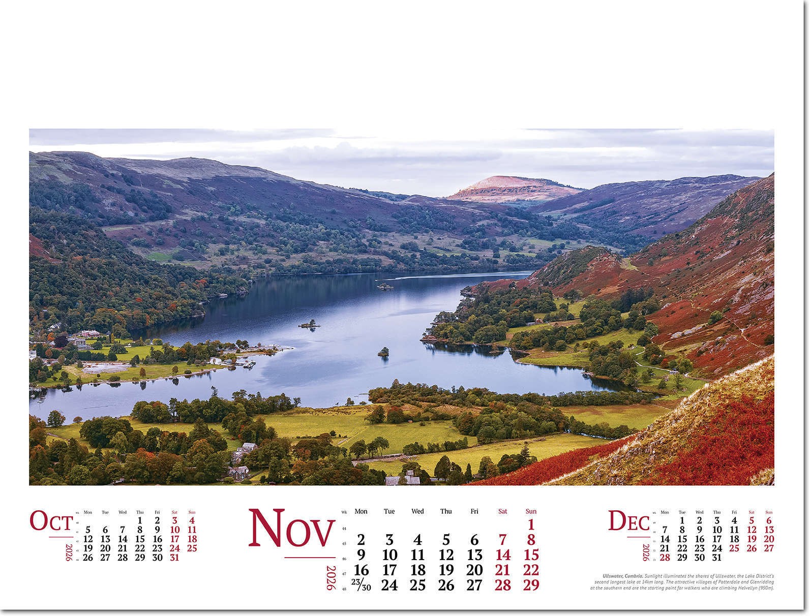 Wild Britain Wall Calendar