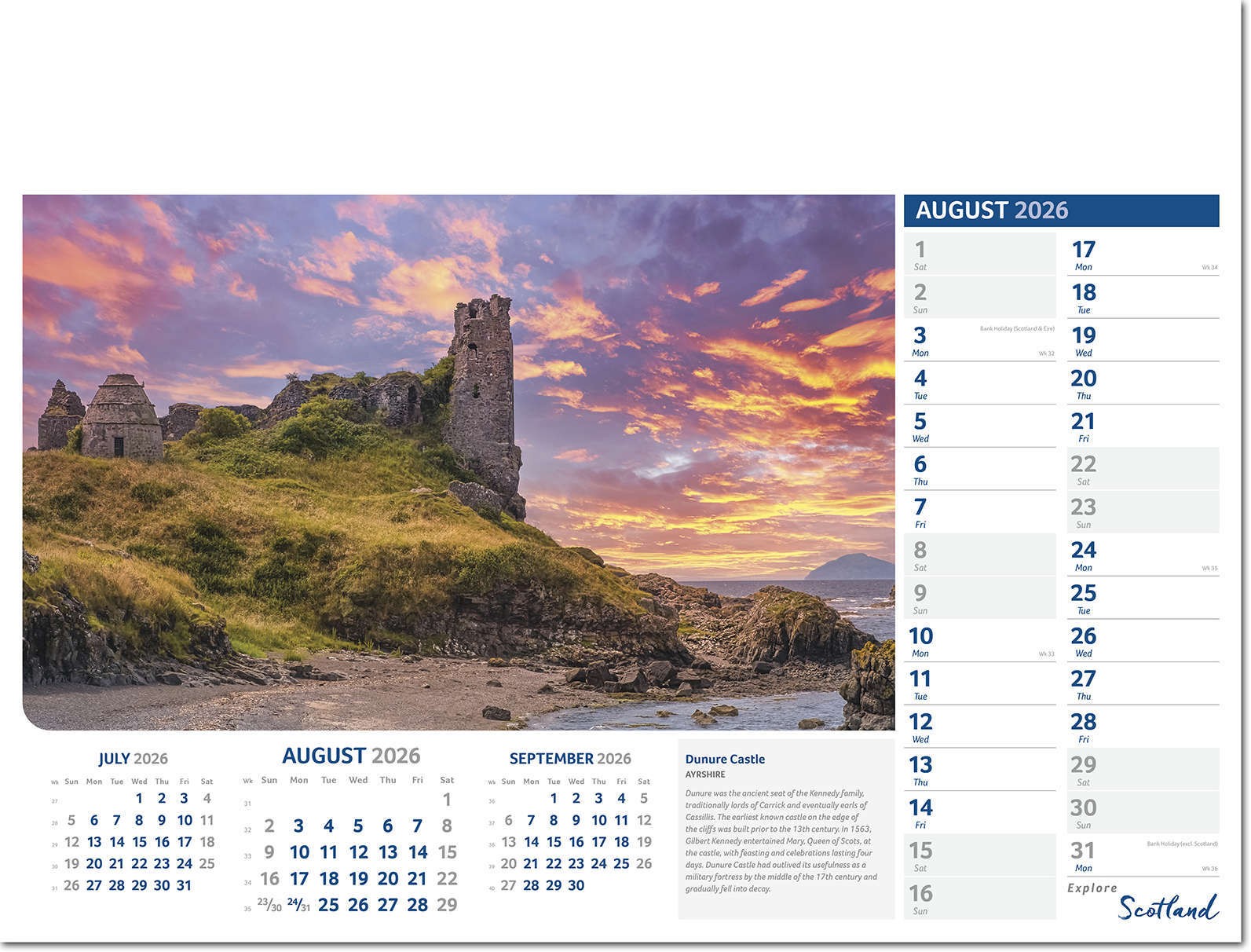 Explore Scotland Calendar