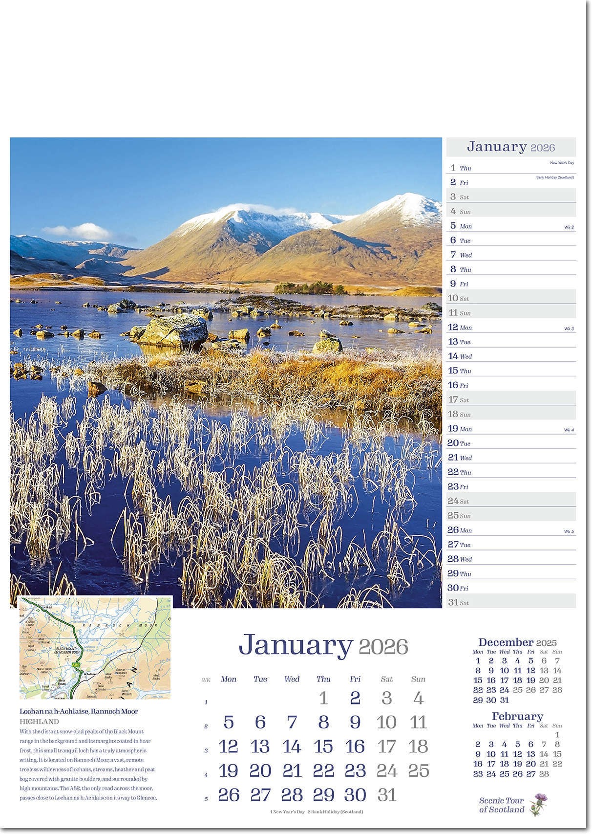 Scenic Tour of Scotland Calendar