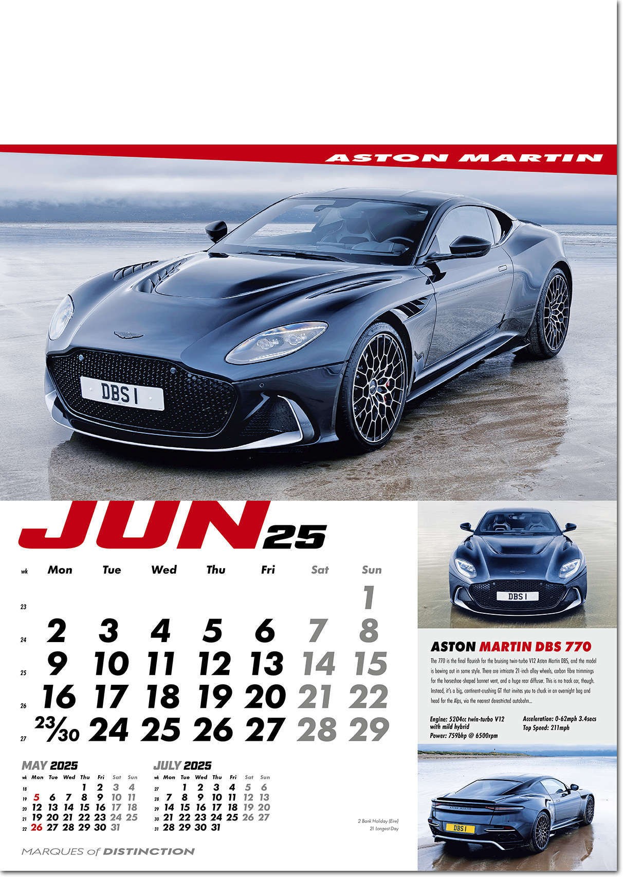 Marques of Distinction Wall Calendar