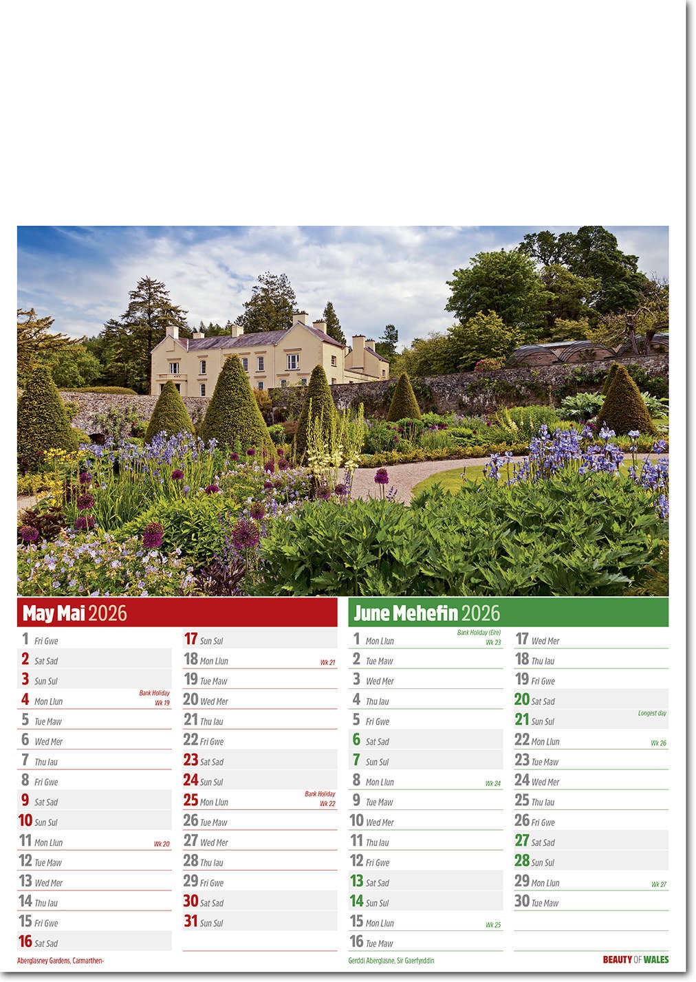 Beauty of Wales Calendar