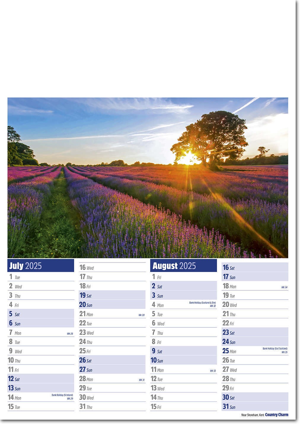 Country Charm Calendar