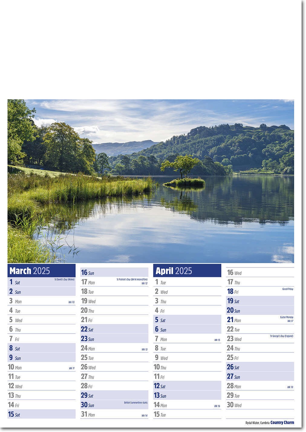 Country Charm Calendar