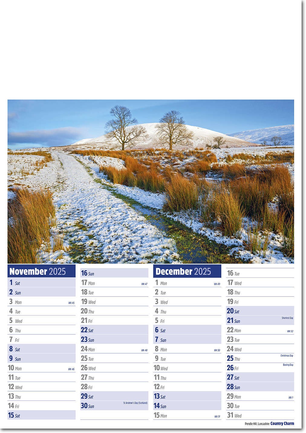 Country Charm Calendar