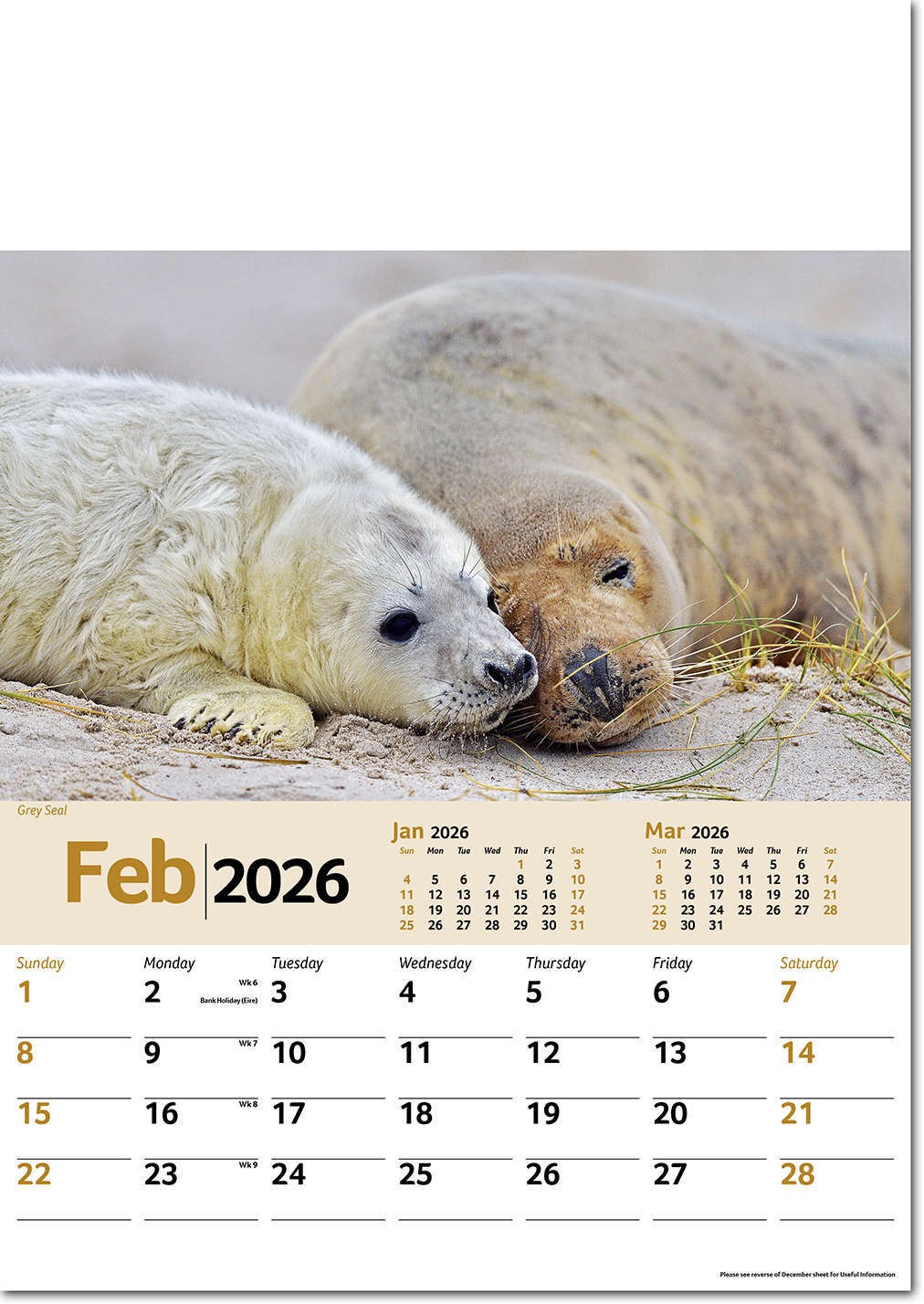 Wildlife Memo Calendar