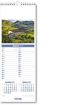 Slimline Scotland Calendar